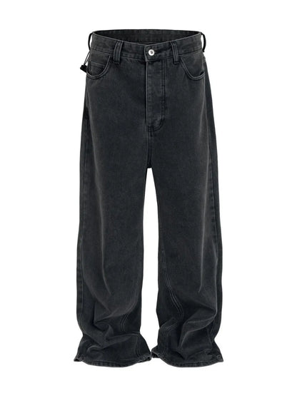 Heren jeans met wijde pijpen