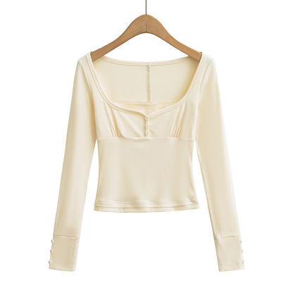 Lace lace slim fit top
