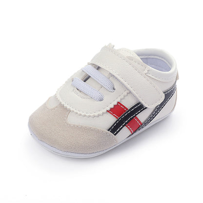 Rubberen antislipzool unisex babyschoenen met klitteband sluiting