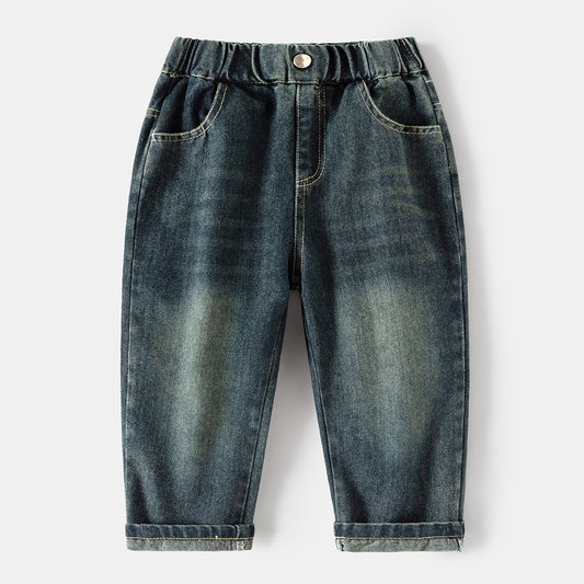 Casual vintage denim jeans voor jongens