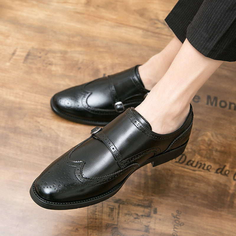 PU-leren herenschoenen met gesp