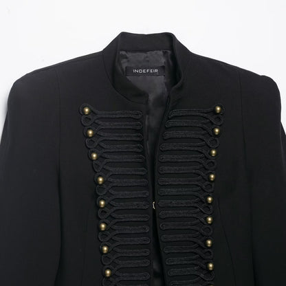 Women's Tailored Blazer with Pad Shoulder