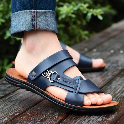 Zomer PU-leren sandalen voor heren