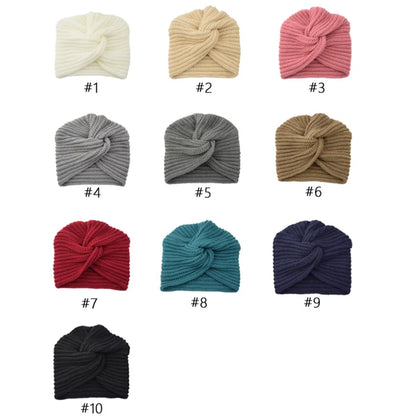 Boheemse wollen  kruisvormige tulband