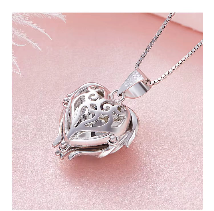 Cdyle Echte 925 Sterling Zilveren Engelenketting met Swarovski-kristallen