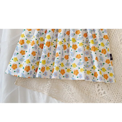 Meisjes zomerjurk met korte mouwen
