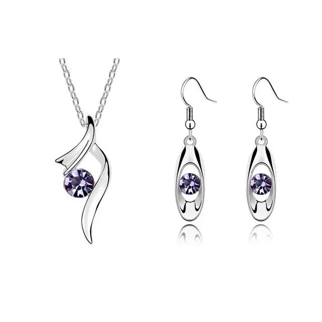 Wedding Jewelry Sets Necklaces Pendants Dangle Earrings