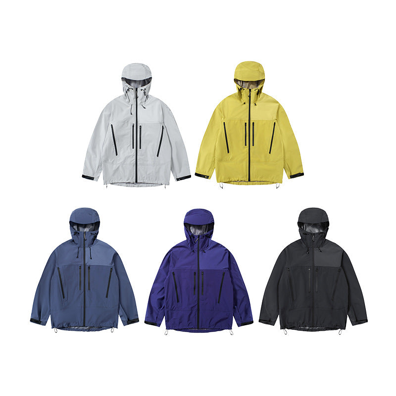 Jie Zhan men's clothing | Full-pressure glue zipper shell jacket Autumn New Teflon windproof jacket men's coat