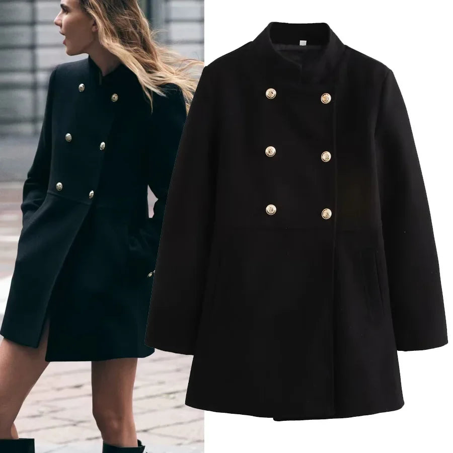 SAW AliExpress independent station Autumn New coat coat lapel long sleeve soft suit jacket 9037141