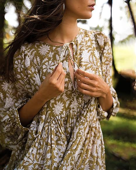 Summer Plus Size Loose Tie Dye Print Dress