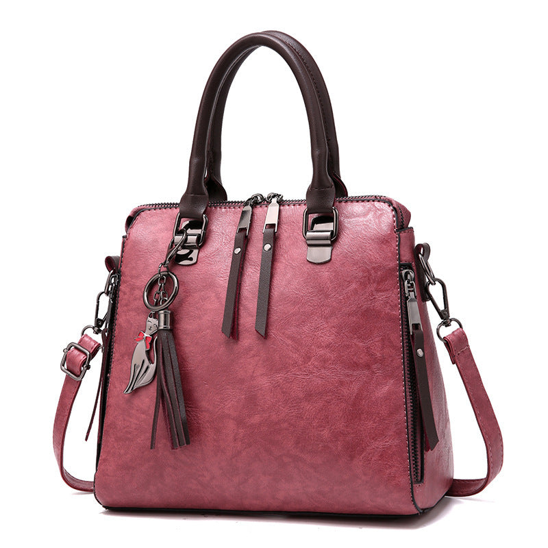 Women's bag new autumn and winter women's bags textured one-shoulder bag Korean style women's messenger bag fashion handbag big bag