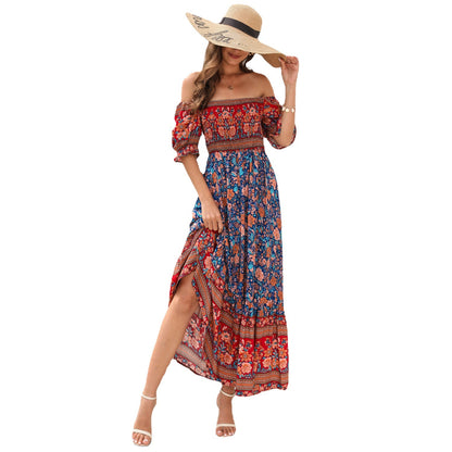 Amazon Bohemian Beach Vacation Dress
