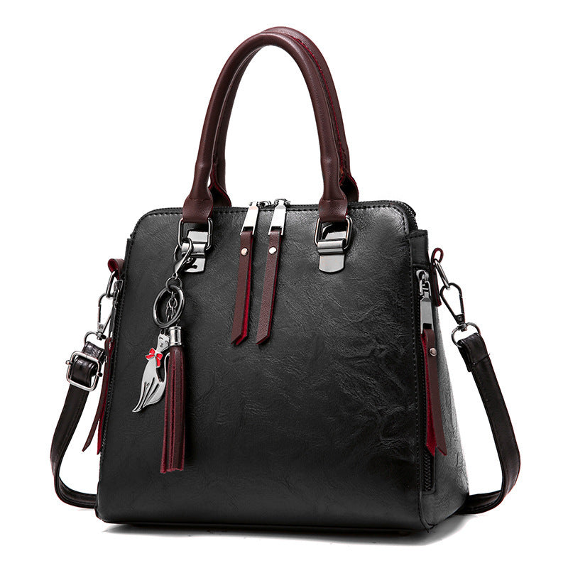 Women's bag new autumn and winter women's bags textured one-shoulder bag Korean style women's messenger bag fashion handbag big bag