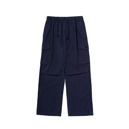 Jie Zhan men's clothing | Azut dyed paratrooper overalls fall 2025 retro Street Tide brand loose parachute pants