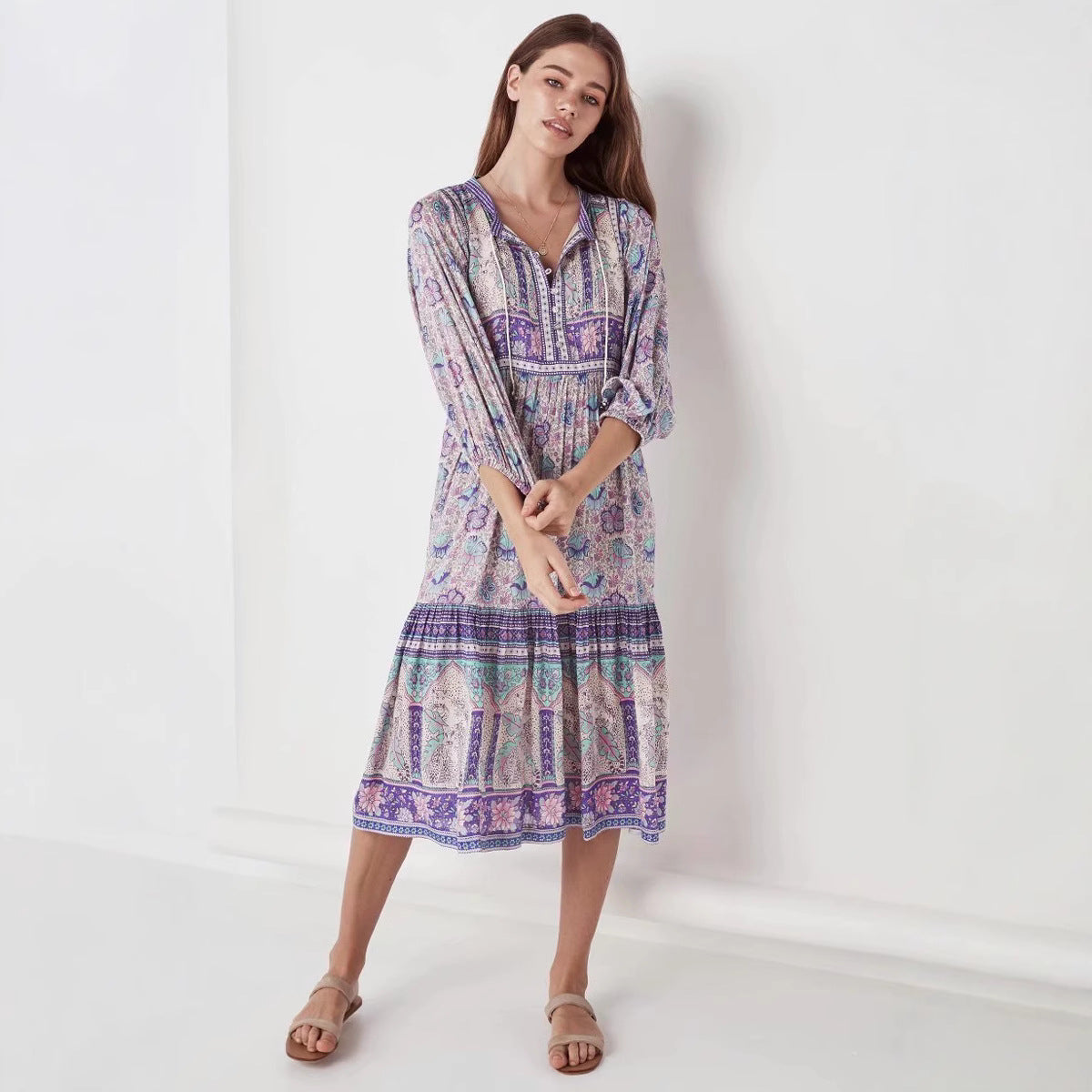 Bohemian Chiffon Beach Casual Dress