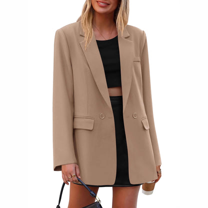 Europe and America cross border Amazon small suit 2025 autumn and winter commuter suit lapel slim temperament
