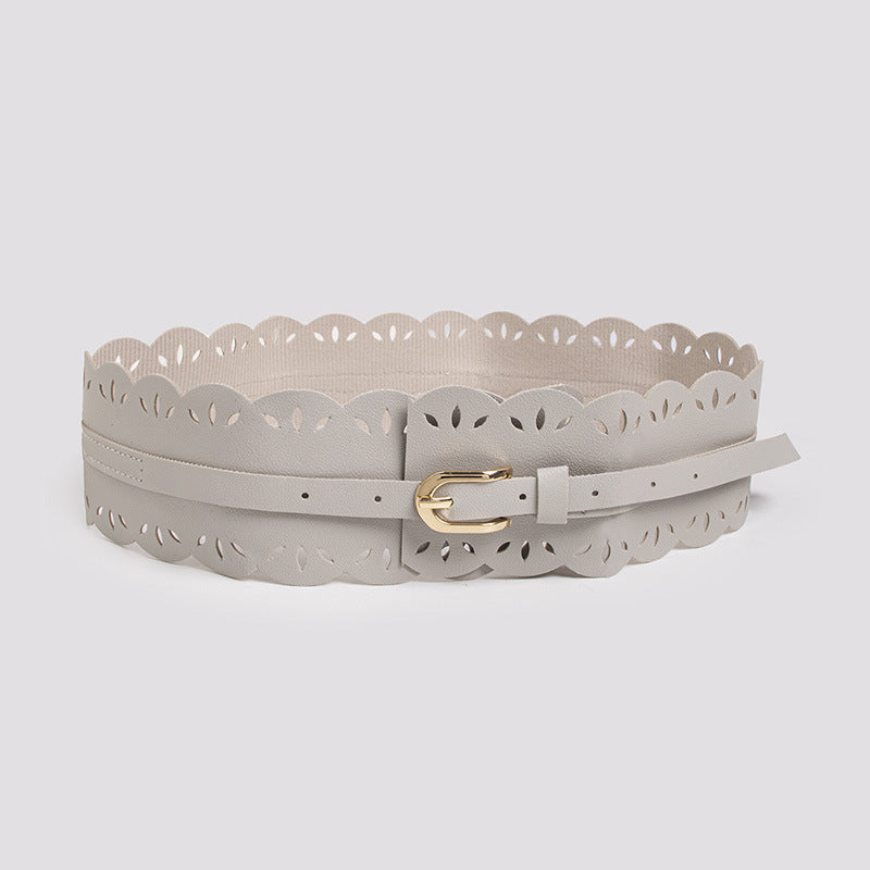 Bohemian belt bohemian style belt lace cutout sweet lady wide belt women's all-match waist seal