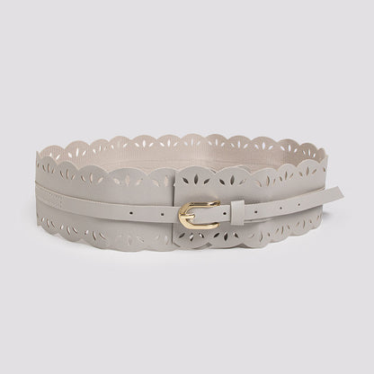 Bohemian belt bohemian style belt lace cutout sweet lady wide belt women's all-match waist seal