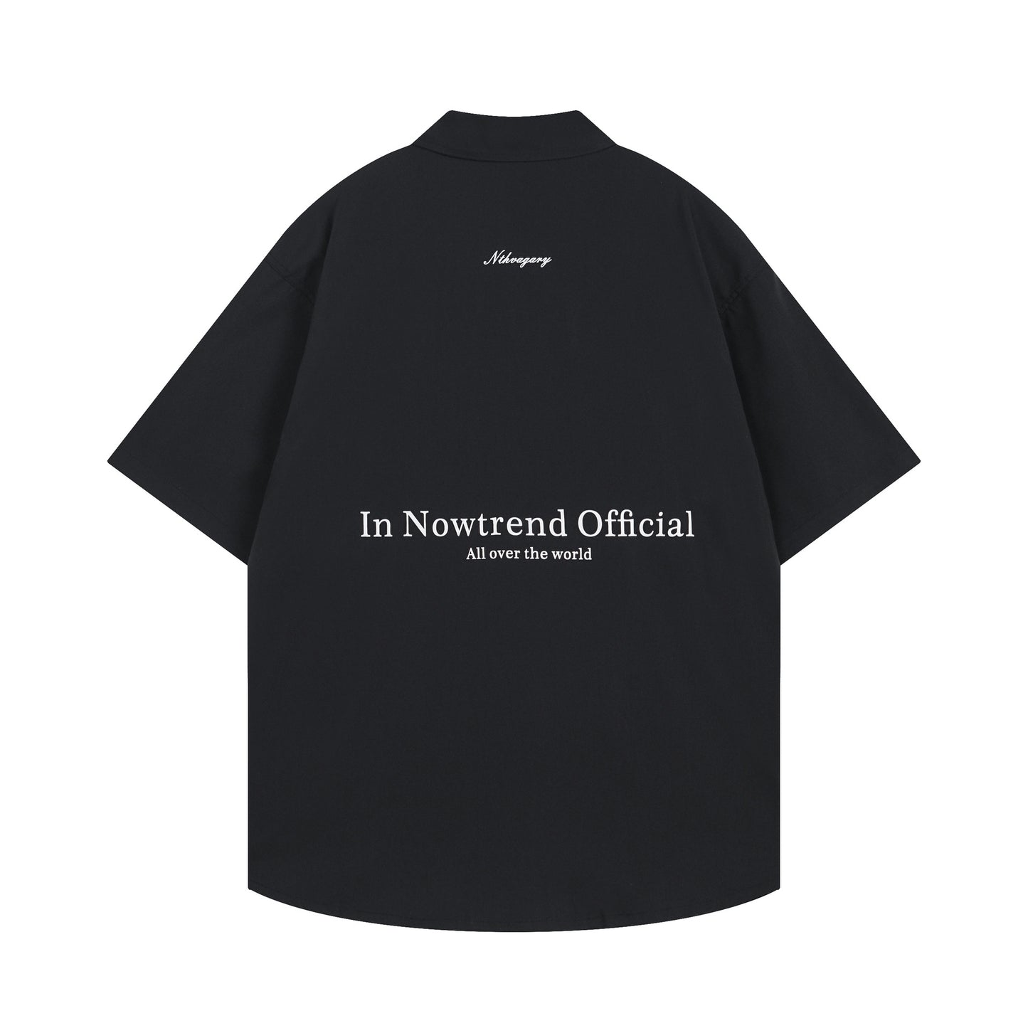 Fashion brand 2024 Summer new men and women couple simple letter print design student loose short sleeve casual shirt