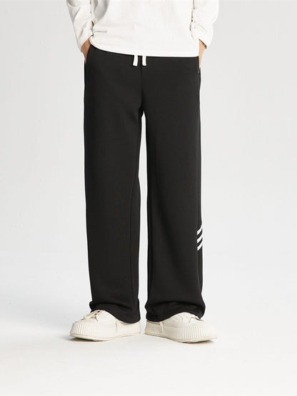 LKTM men's clothing# American heavy striped sweatpants men's and women's spring new fashion brand loose all-matching straight sports pants
