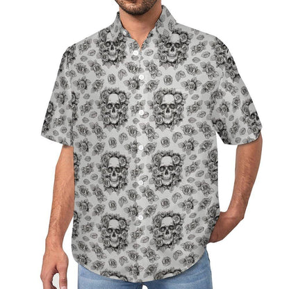 Men's Hawaiian shirt short sleeve button shirt tropical summer beach blouse casual floral Hawaiian shirt