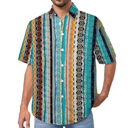 Men's Hawaiian shirt short sleeve button shirt tropical summer beach blouse casual floral Hawaiian shirt