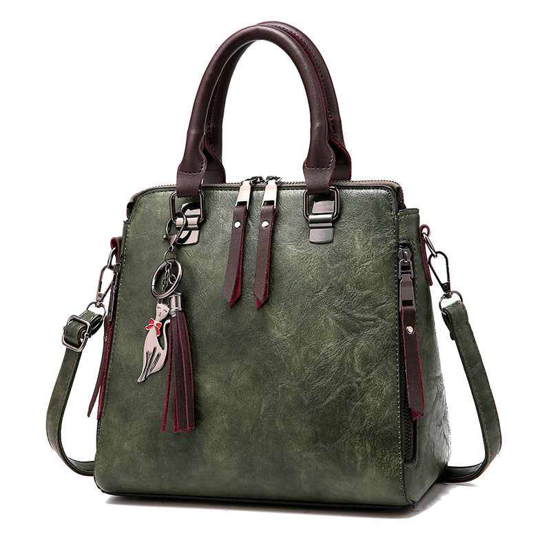 Women's bag new autumn and winter women's bags textured one-shoulder bag Korean style women's messenger bag fashion handbag big bag