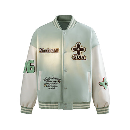 Jie Zhan YOU goods | Diamond embroidered American sports baseball uniform 25 Autumn New American flight jacket men