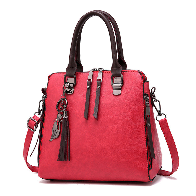 Women's bag new autumn and winter women's bags textured one-shoulder bag Korean style women's messenger bag fashion handbag big bag