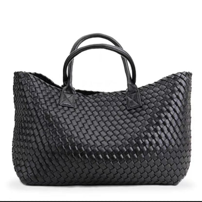 2025 New woven tote big bag fashionable high-end handbag celebrity same style trendy hand-carrying bag shoulder bag
