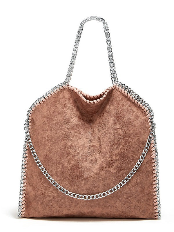Women's bag new chain bag European and American fashion brand S handbag simple folding women's bag M shoulder bag casual satchel