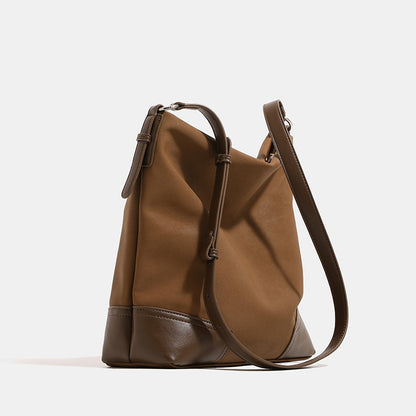 Retro Brown Bucket Bag Luxe Shoulder Handbag |Shoulder bag,Crossbody bag