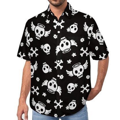 Men's Hawaiian shirt short sleeve button shirt tropical summer beach blouse casual floral Hawaiian shirt