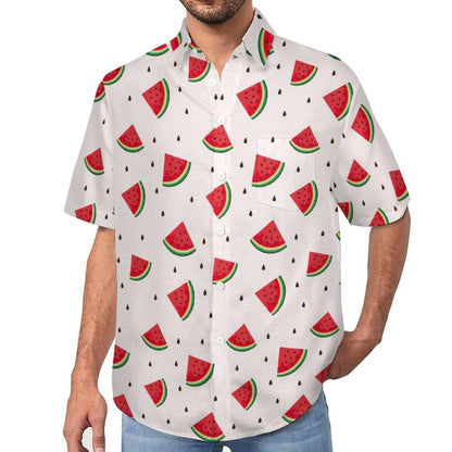 Men's Hawaiian shirt short sleeve button shirt tropical summer beach blouse casual floral Hawaiian shirt