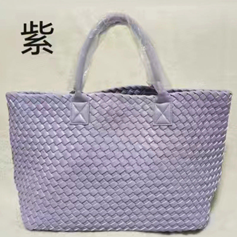 2025 New woven tote big bag fashionable high-end handbag celebrity same style trendy hand-carrying bag shoulder bag