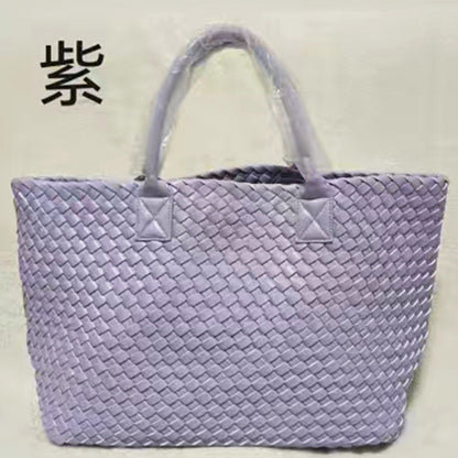 2025 New woven tote big bag fashionable high-end handbag celebrity same style trendy hand-carrying bag shoulder bag
