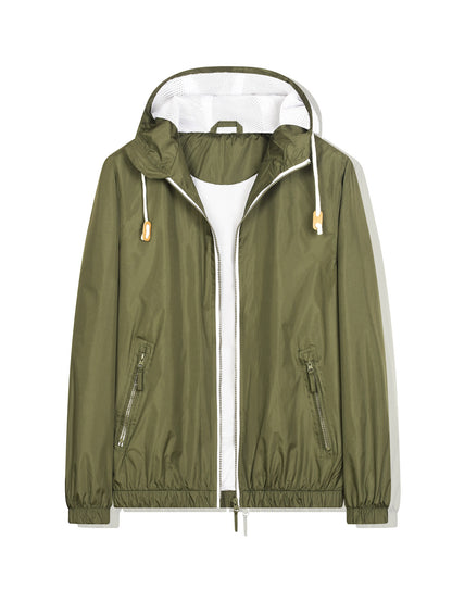 Men's lightweight windbreaker waterproof raincoat men's jacket outdoor shell jacket men's jacket thin single punch soft shell jacket