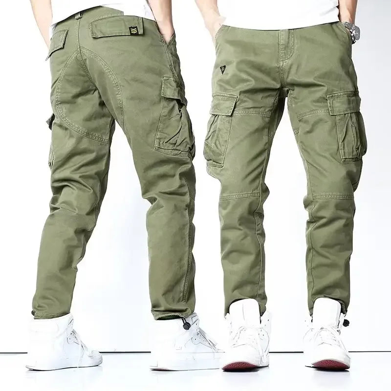 Cross-border foreign trade wear-resistant multi-pocket cargo pants men's straight-leg trousers work pants labor protection pants loose plus size pants