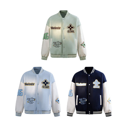 Jie Zhan YOU goods | Diamond embroidered American sports baseball uniform 25 Autumn New American flight jacket men