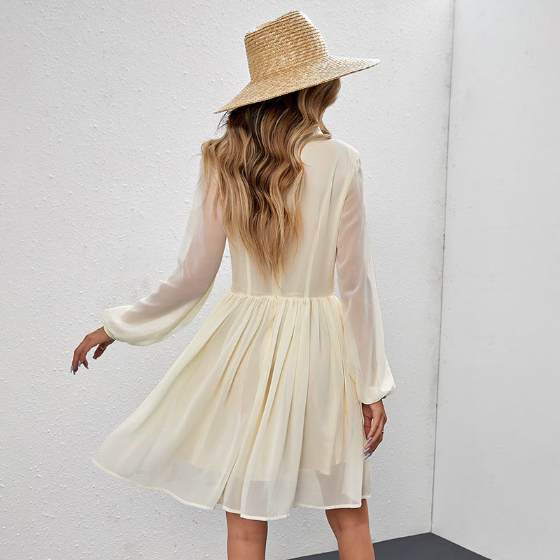 Shiying Bohemian Chiffon Midi Dress