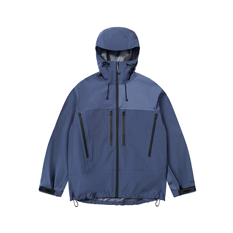 Jie Zhan men's clothing | Full-pressure glue zipper shell jacket Autumn New Teflon windproof jacket men's coat