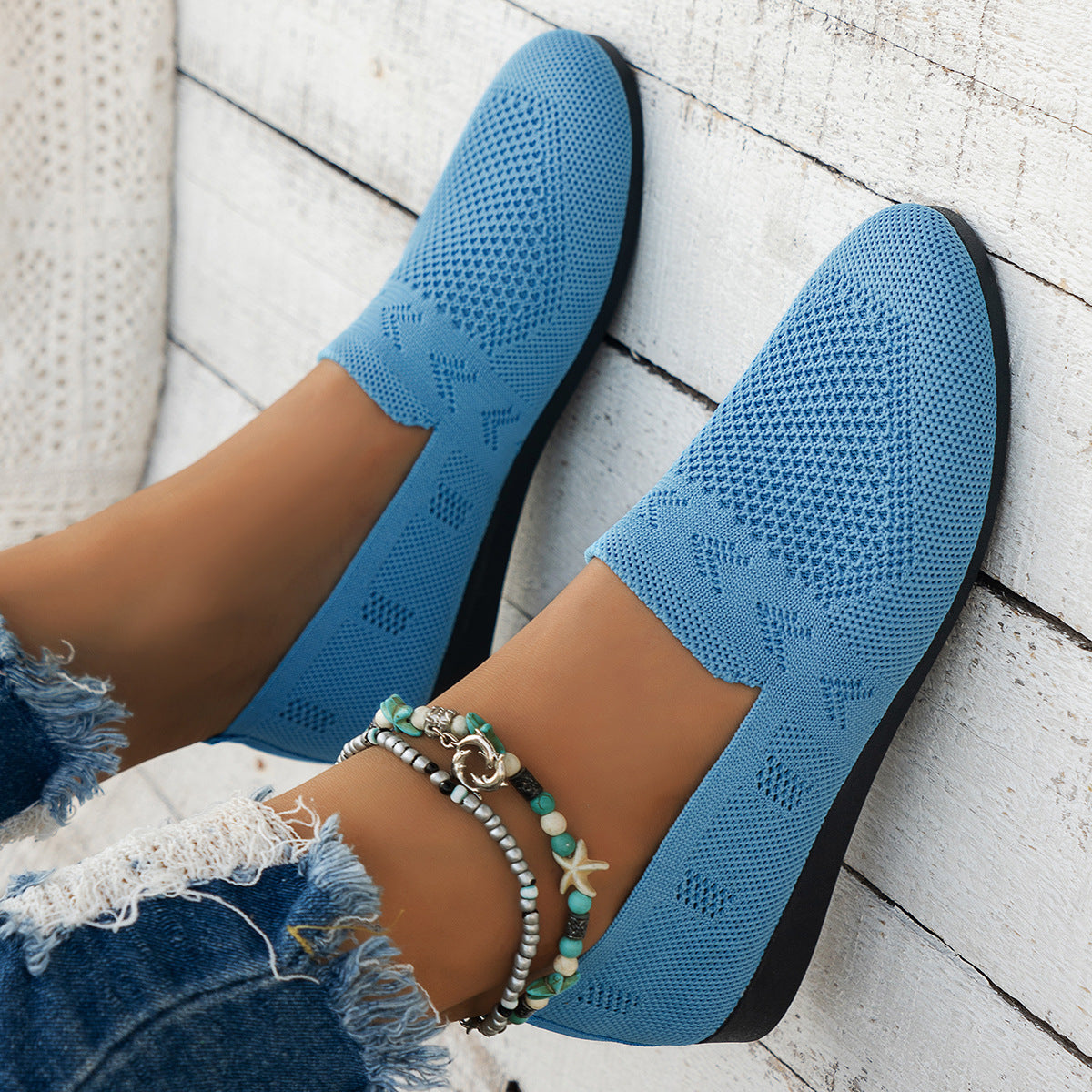 Independent station 2025 Spring and Autumn new European and American Foreign trade plus size round toe flat shoes women's low-cut sports casual shoes