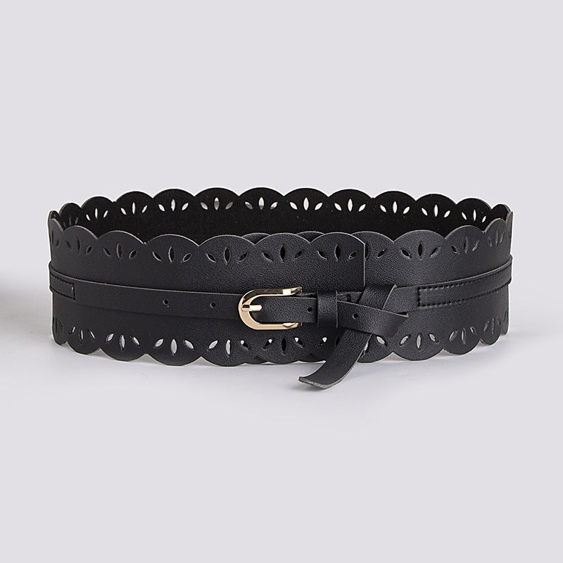 Bohemian belt bohemian style belt lace cutout sweet lady wide belt women's all-match waist seal