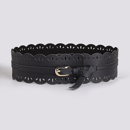 Bohemian belt bohemian style belt lace cutout sweet lady wide belt women's all-match waist seal