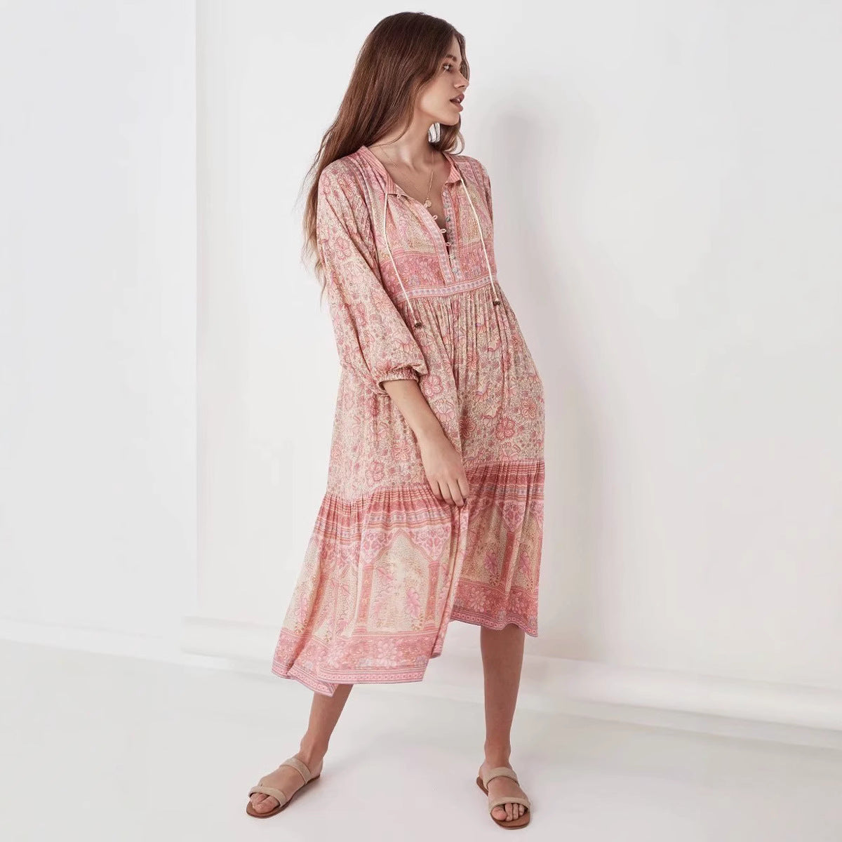 Bohemian Chiffon Beach Casual Dress