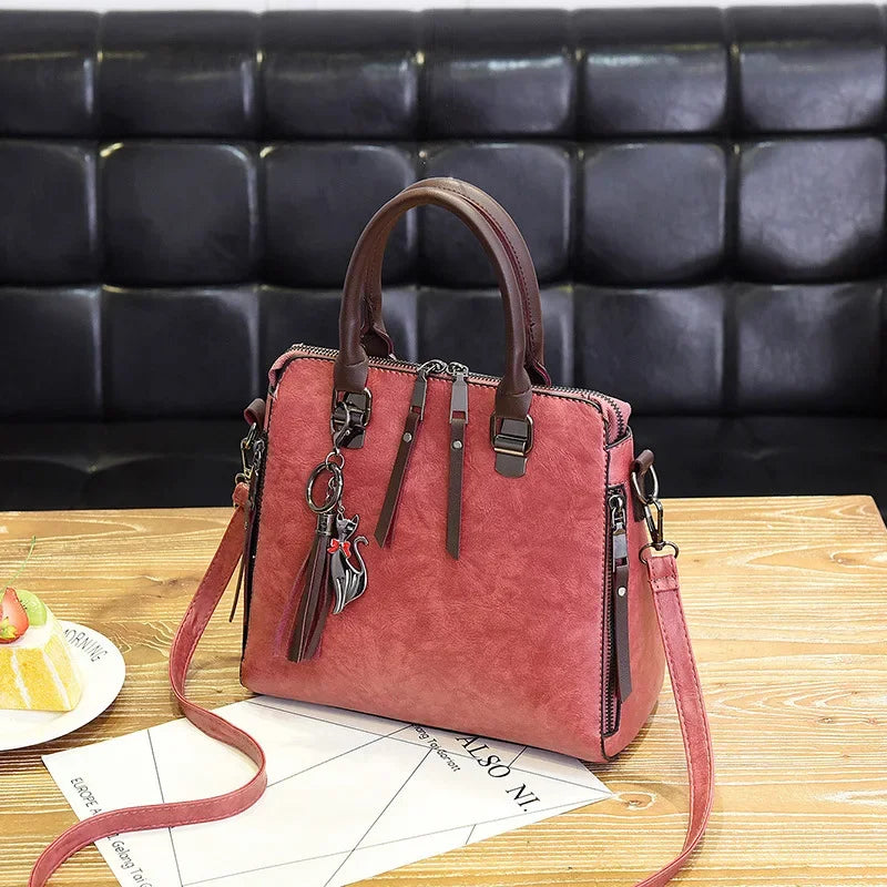 Women's bag new autumn and winter women's bags textured one-shoulder bag Korean style women's messenger bag fashion handbag big bag