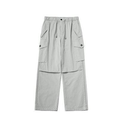 Jie Zhan men's clothing | Azut dyed paratrooper overalls fall 2025 retro Street Tide brand loose parachute pants