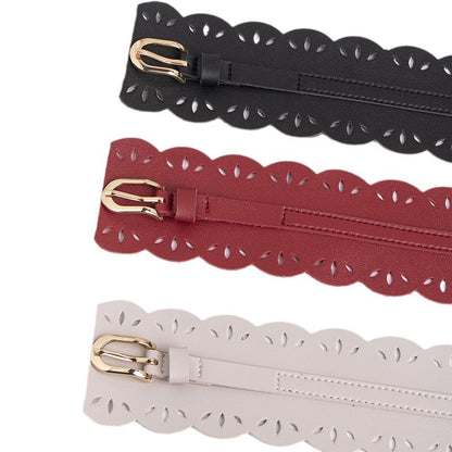 Bohemian belt bohemian style belt lace cutout sweet lady wide belt women's all-match waist seal