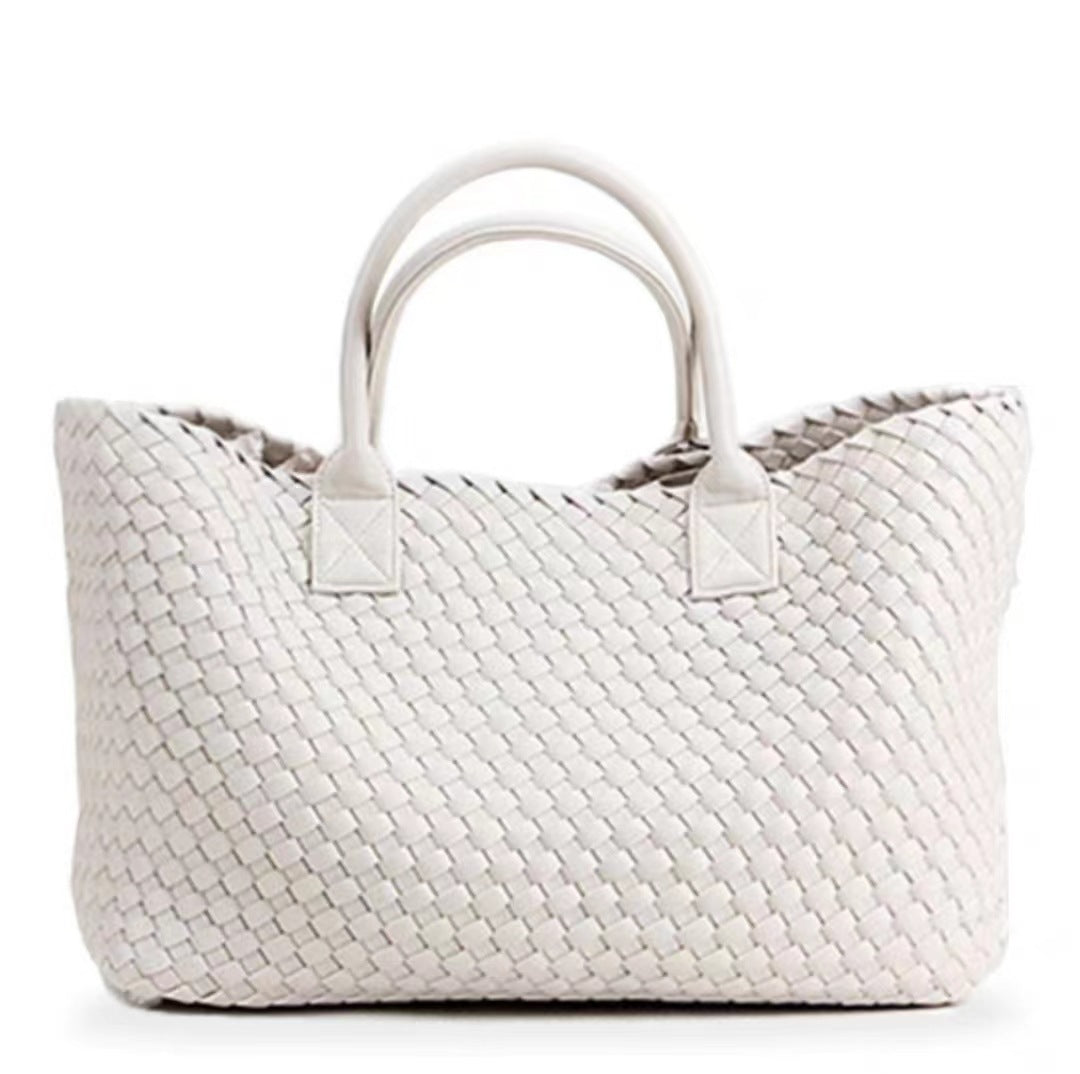 2025 New woven tote big bag fashionable high-end handbag celebrity same style trendy hand-carrying bag shoulder bag