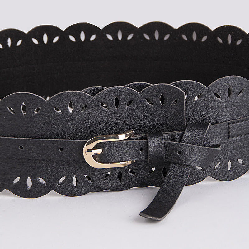 Bohemian belt bohemian style belt lace cutout sweet lady wide belt women's all-match waist seal